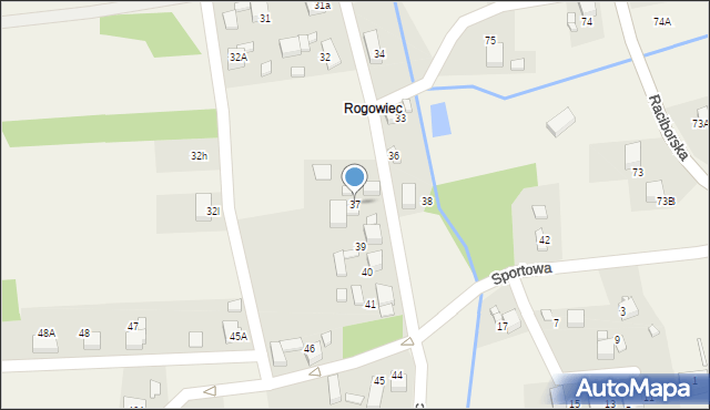 Rogów, Rogowiec, 37, mapa Rogów