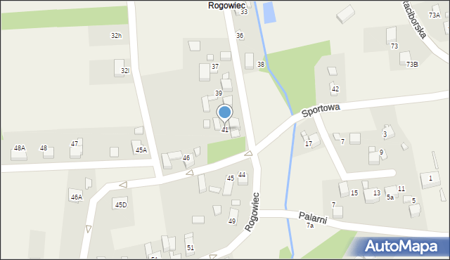 Rogów, Rogowiec, 41, mapa Rogów