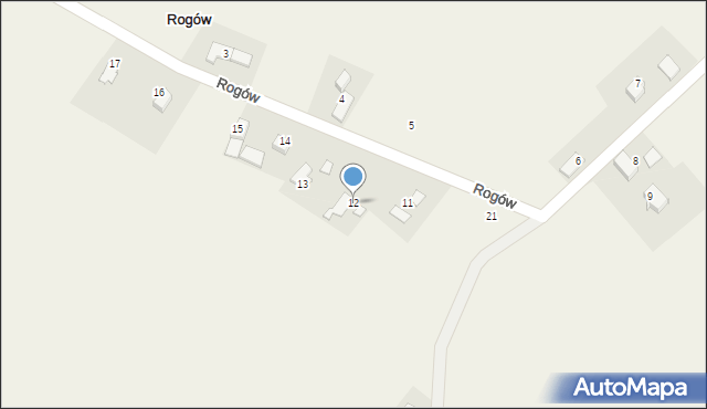 Rogów, Rogów, 12, mapa Rogów