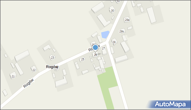 Rogów, Rogów, 26, mapa Rogów