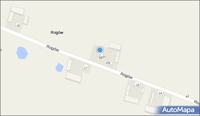 Rogów, Rogów, 16, mapa Rogów