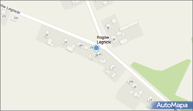 Rogów Legnicki, Rogów Legnicki, 18, mapa Rogów Legnicki