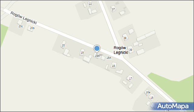 Rogów Legnicki, Rogów Legnicki, 19A, mapa Rogów Legnicki