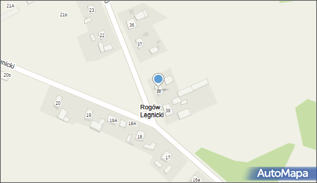 Rogów Legnicki, Rogów Legnicki, 38, mapa Rogów Legnicki