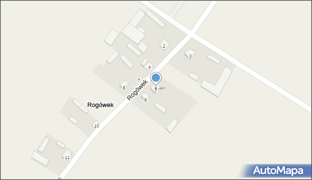 Rogówek, Rogówek, 5, mapa Rogówek