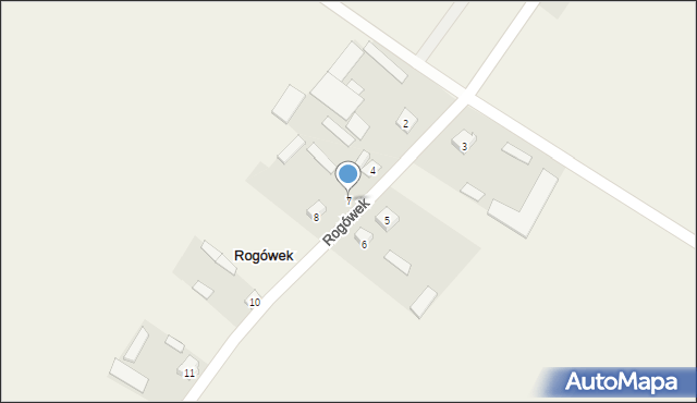 Rogówek, Rogówek, 7, mapa Rogówek