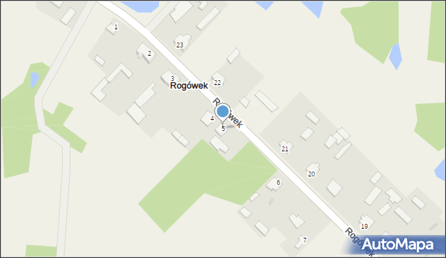 Rogówek, Rogówek, 5, mapa Rogówek