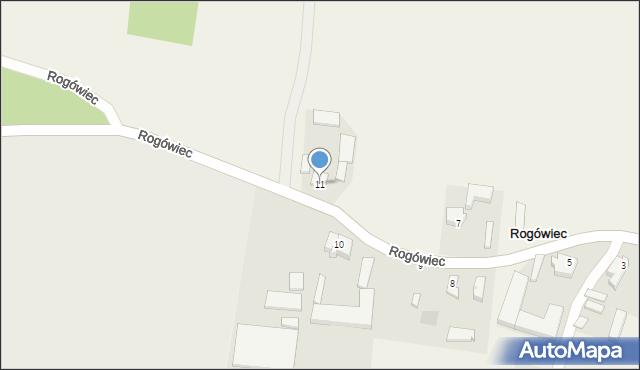 Rogówiec, Rogówiec, 11, mapa Rogówiec