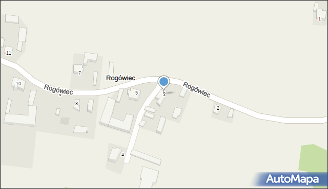 Rogówiec, Rogówiec, 3, mapa Rogówiec