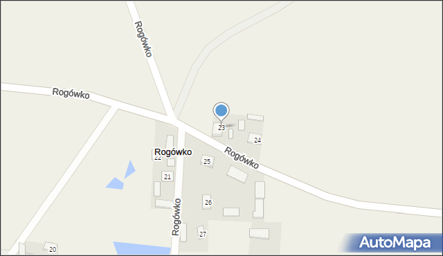 Rogówko, Rogówko, 23, mapa Rogówko