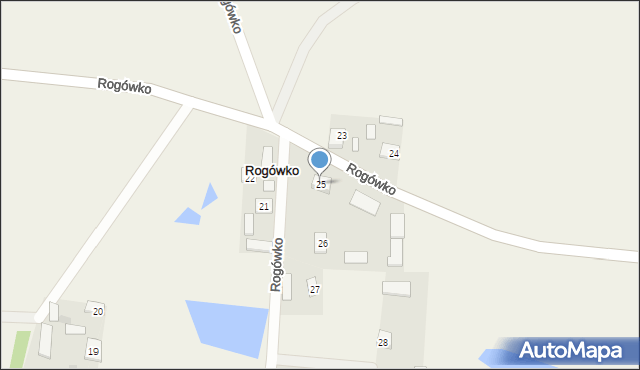 Rogówko, Rogówko, 25, mapa Rogówko