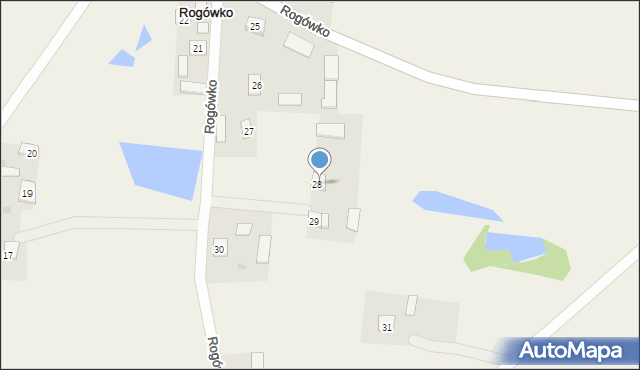 Rogówko, Rogówko, 28A, mapa Rogówko