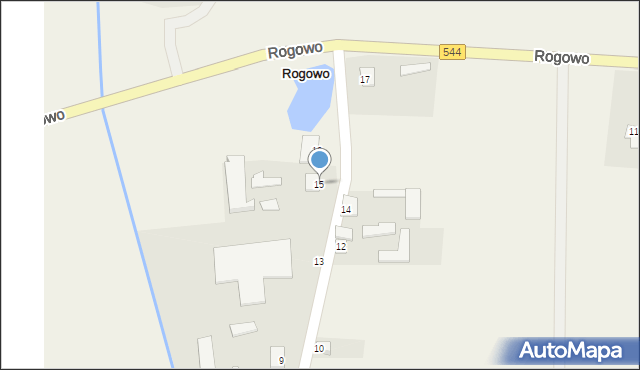 Rogowo, Rogowo, 15, mapa Rogowo