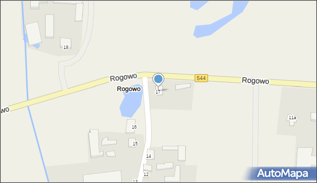 Rogowo, Rogowo, 17, mapa Rogowo