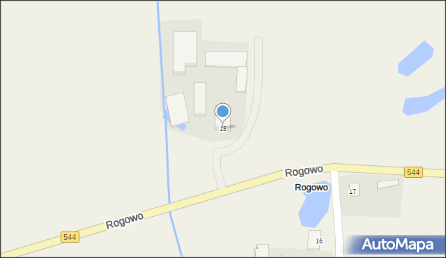 Rogowo, Rogowo, 18, mapa Rogowo