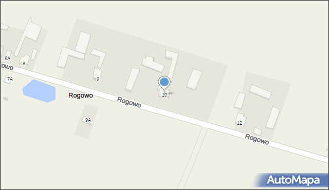 Rogowo, Rogowo, 10, mapa Rogowo