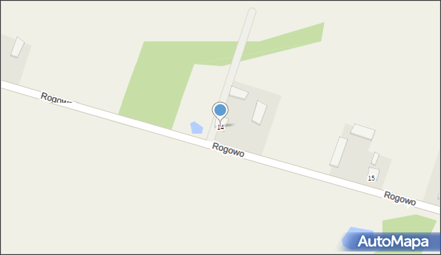 Rogowo, Rogowo, 14, mapa Rogowo