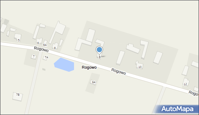 Rogowo, Rogowo, 9, mapa Rogowo