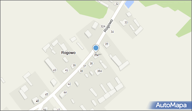 Rogowo, Rogowo, 35a, mapa Rogowo