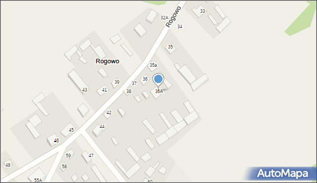 Rogowo, Rogowo, 36A, mapa Rogowo