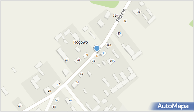 Rogowo, Rogowo, 37, mapa Rogowo
