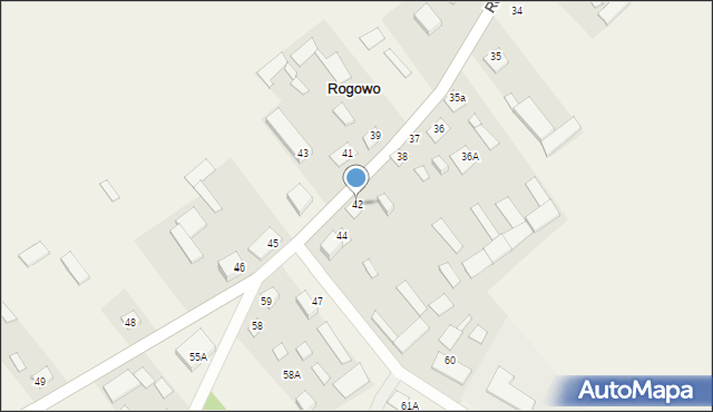 Rogowo, Rogowo, 42, mapa Rogowo