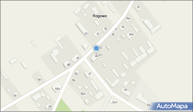 Rogowo, Rogowo, 44, mapa Rogowo
