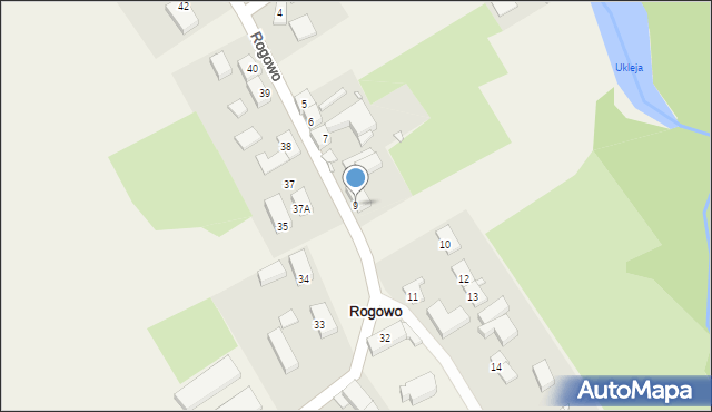 Rogowo, Rogowo, 9, mapa Rogowo