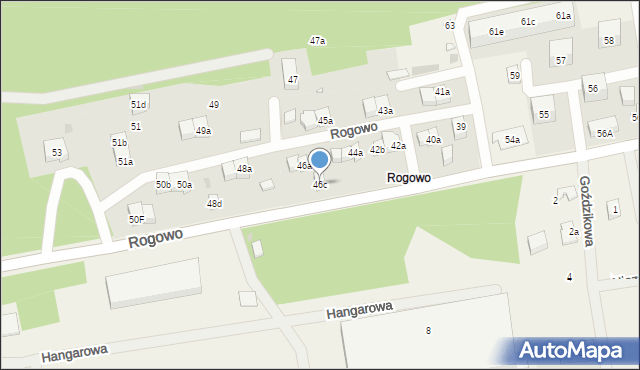 Rogowo, Rogowo, 46c, mapa Rogowo