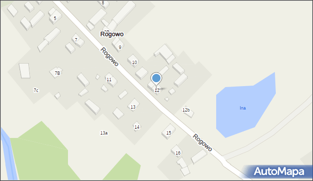 Rogowo, Rogowo, 12, mapa Rogowo