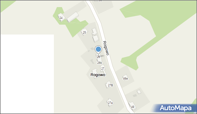 Rogowo, Rogowo, 26, mapa Rogowo