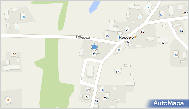 Rogowo, Rogowo, 22, mapa Rogowo