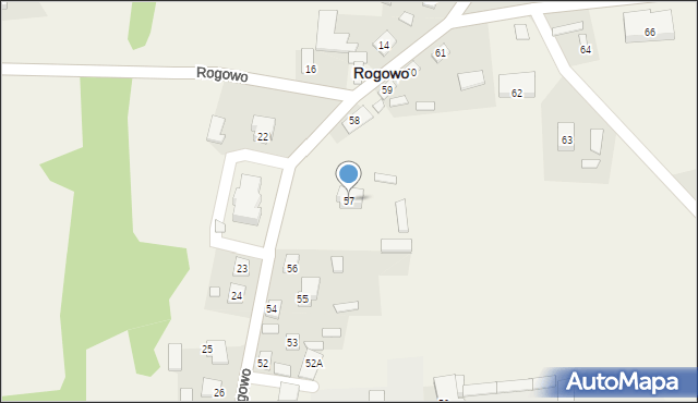 Rogowo, Rogowo, 57, mapa Rogowo