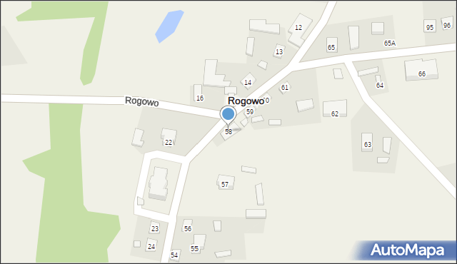 Rogowo, Rogowo, 58, mapa Rogowo