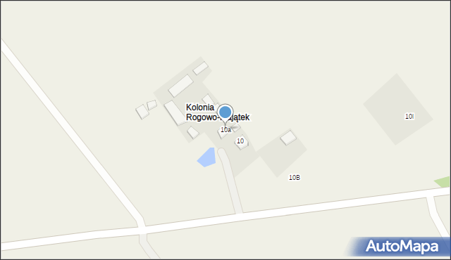 Rogowo-Majątek, Rogowo-Majątek, 10a, mapa Rogowo-Majątek