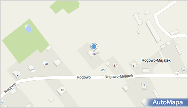 Rogowo-Majątek, Rogowo-Majątek, 8C, mapa Rogowo-Majątek