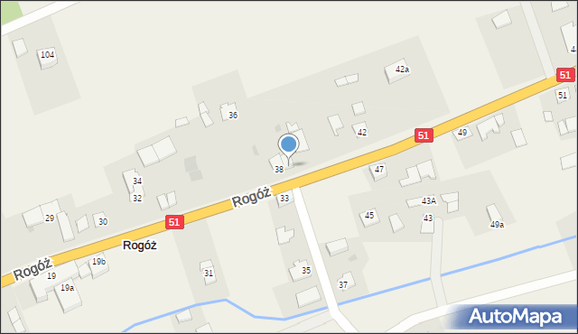 Rogóż, Rogóż, 40, mapa Rogóż