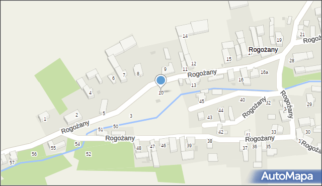 Rogożany, Rogożany, 10, mapa Rogożany