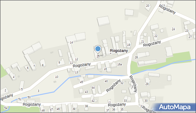 Rogożany, Rogożany, 15, mapa Rogożany