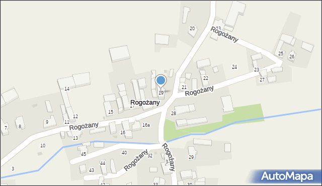 Rogożany, Rogożany, 19, mapa Rogożany