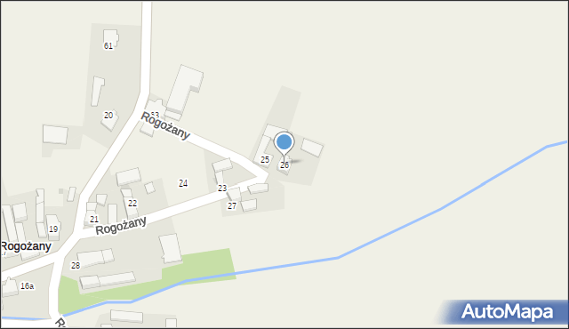 Rogożany, Rogożany, 26, mapa Rogożany