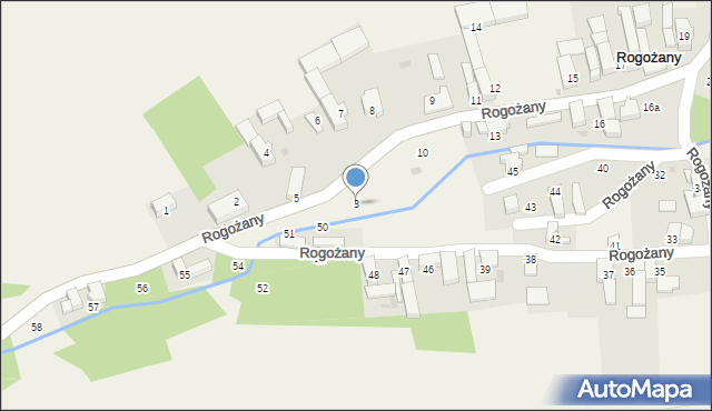 Rogożany, Rogożany, 3, mapa Rogożany