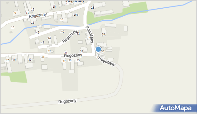 Rogożany, Rogożany, 31, mapa Rogożany