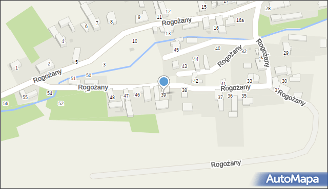 Rogożany, Rogożany, 39, mapa Rogożany