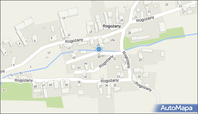 Rogożany, Rogożany, 40, mapa Rogożany