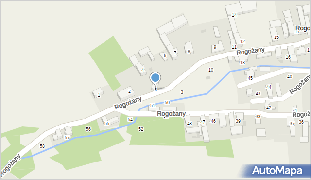 Rogożany, Rogożany, 5, mapa Rogożany