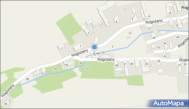 Rogożany, Rogożany, 51, mapa Rogożany