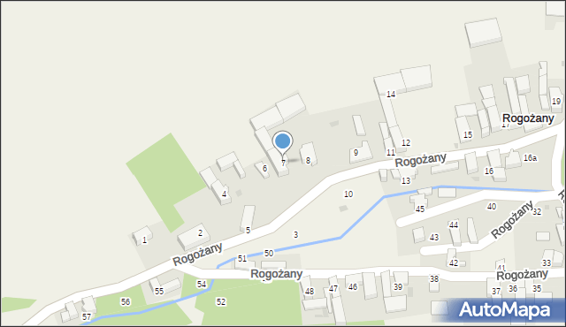 Rogożany, Rogożany, 7, mapa Rogożany