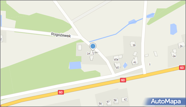 Rogożewek, Rogożewek, 1, mapa Rogożewek