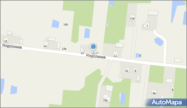 Rogożewek, Rogożewek, 12, mapa Rogożewek